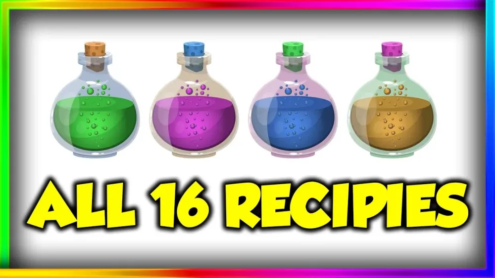 ALL 16 ALCHEMIST GLOVE POTION RECIPIES  how to throw potion IN SLAP 