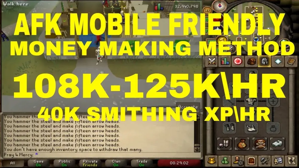 OSRS P2P AFK MONEY MAKING METHOD 2019 mobile friendly  YouTube