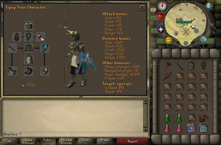Whats the meta setup for bandos tank and attackers  roldschoolrs