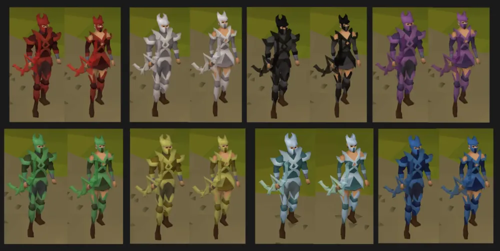 Crystal Armour Recolours  OSRS  Old School Runescape Guides