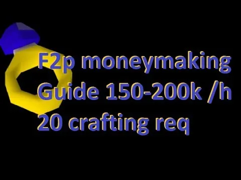 F2p Moneymaking Guide sapphire rings OSRS  YouTube