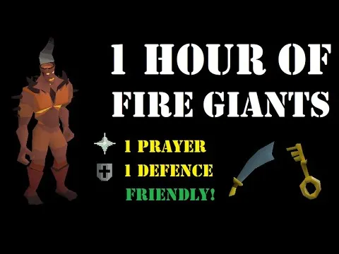 1 Hour of Fire Giants as a Pure Wilderness Slayer 85 Ranged  OSRS 