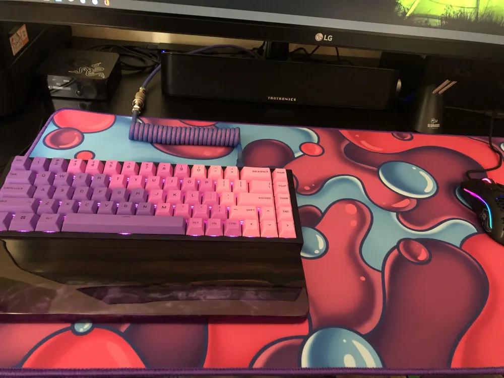 New setup after my first Keyboard Build  rkeyboards