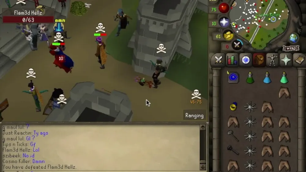 Tips n Ticks Pking Video 3  OSRS Gmaul Pure PKing  Obby Maul Combos 