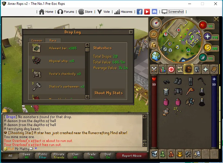 Arrav RSPS  ECO  PREEOCOSRS Private Server  Sell  Trade Game 