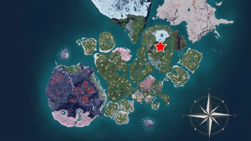 Best mining base locations in Palworld for maximum stone ore and coal 