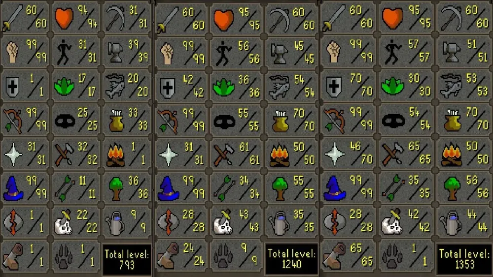60 Attack Builds finished GUIDE Maxed Pure Rune Pure and Piety 70def 