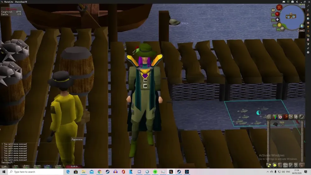 loot from 1hour of minnows OSRS  YouTube