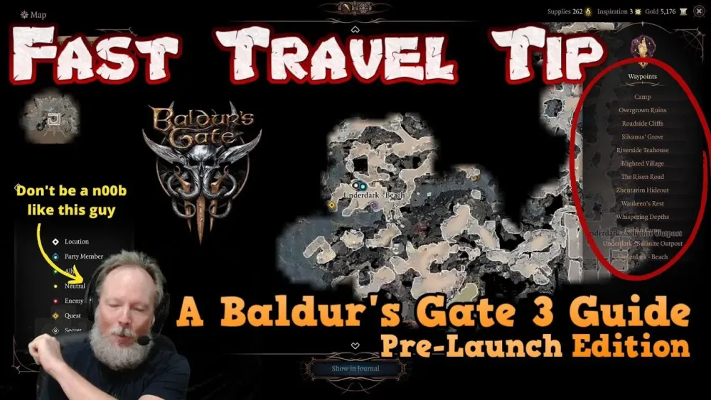 Baldurs Gate 3 Guide To Fast Travel PreLaunch Edition  YouTube