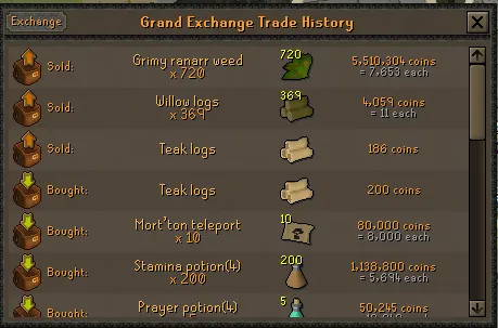 100 Ranarr VS 100 Toadflax Seeds on a low level account