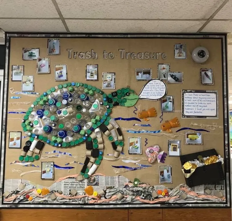 Recycling Activities Diy Recycling School Displays Classroom 