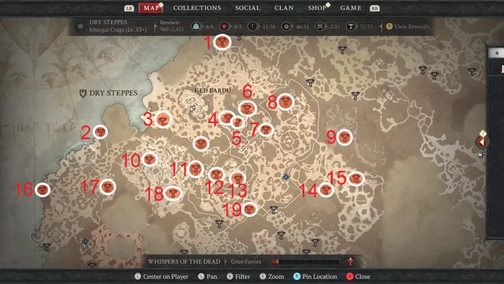 All Dry Steppes Altar Of Lilith Locations In Diablo 4  GameSpot