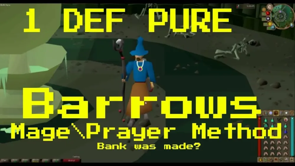 2019 OSRS Barrows 1 def pure GUIDE tips and tricks Praying method for 