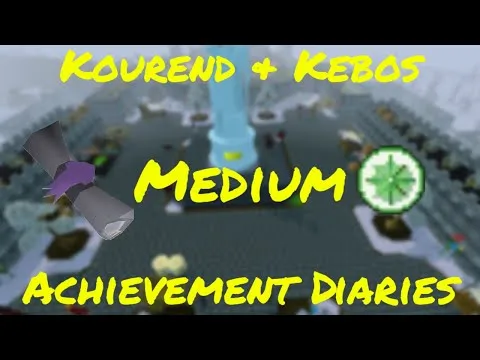 Kourend and Kebos Medium Achievement Diaries OSRS  YouTube