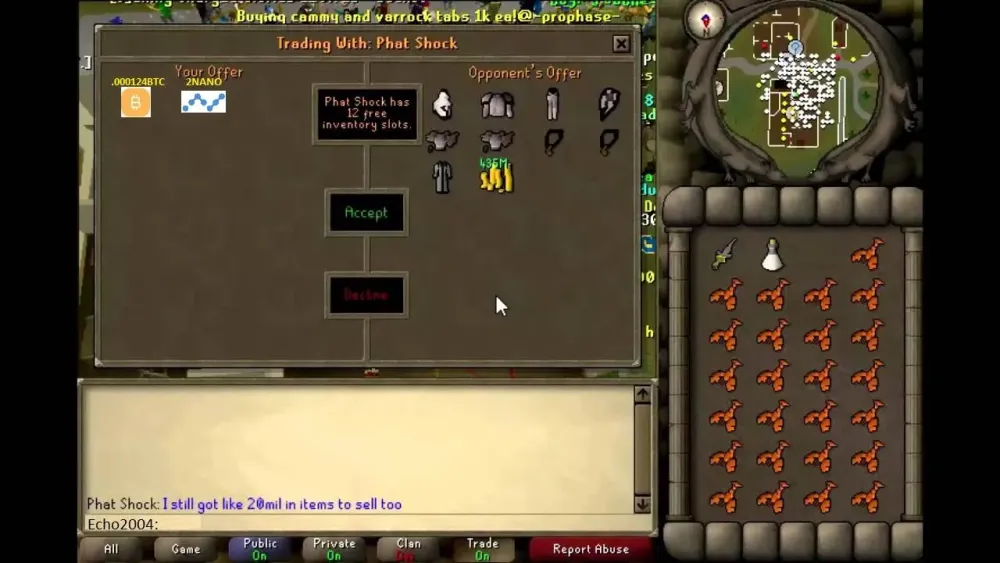 Decentralized Runescape Private Server integrated with Withdrawable 