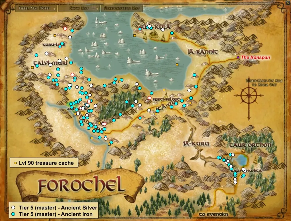 Wonderful Places in LOTROs Middle Earth Ore in Lotro and where to 