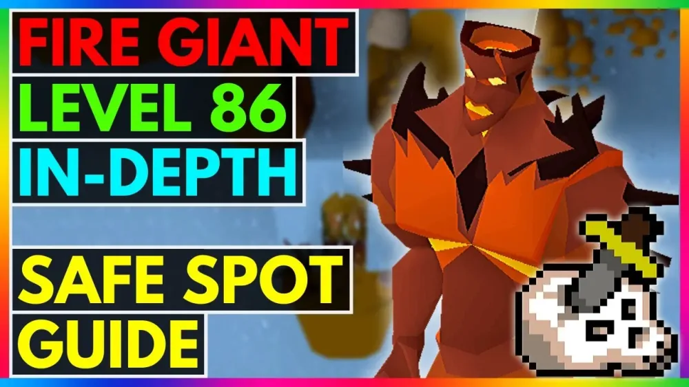 OSRS  How To Safe Spot Fire Giants In The Waterfall Dungeon 