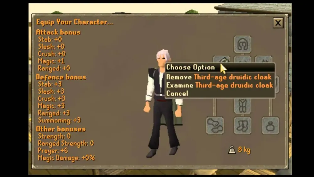 Thirdage druidic cloak look  stats  YouTube