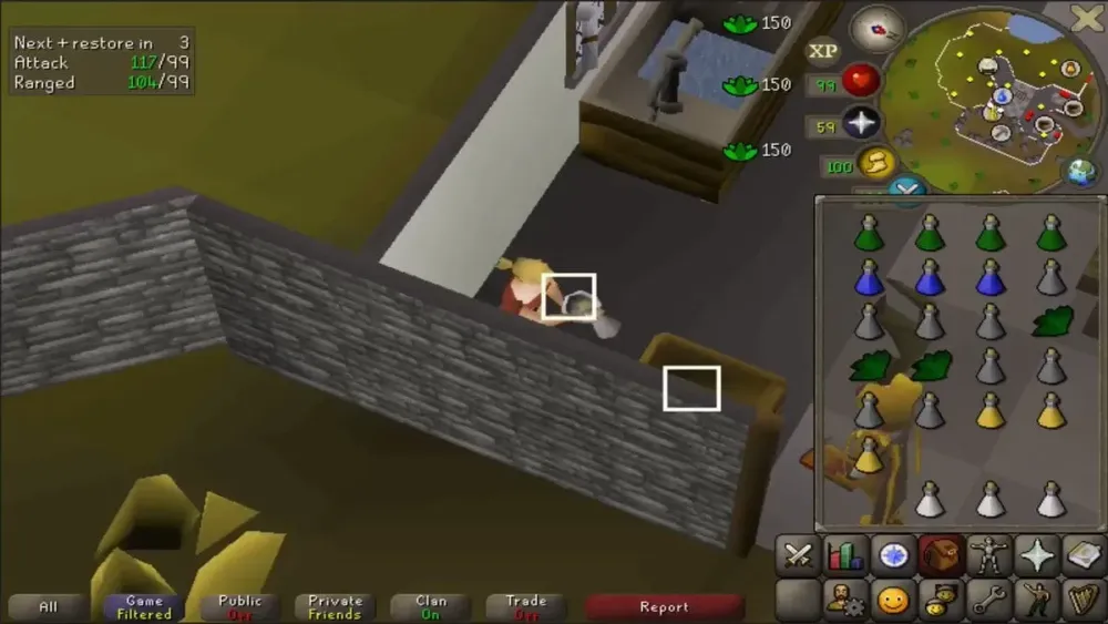 Showcasing Super Combat Potions after the new leftclick withdrawx 