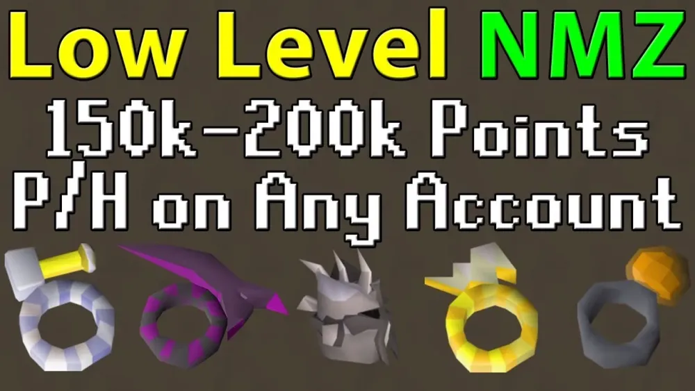 OSRS Low Level Nightmare Zone Guide  150k200k Points ph on Any Pure 
