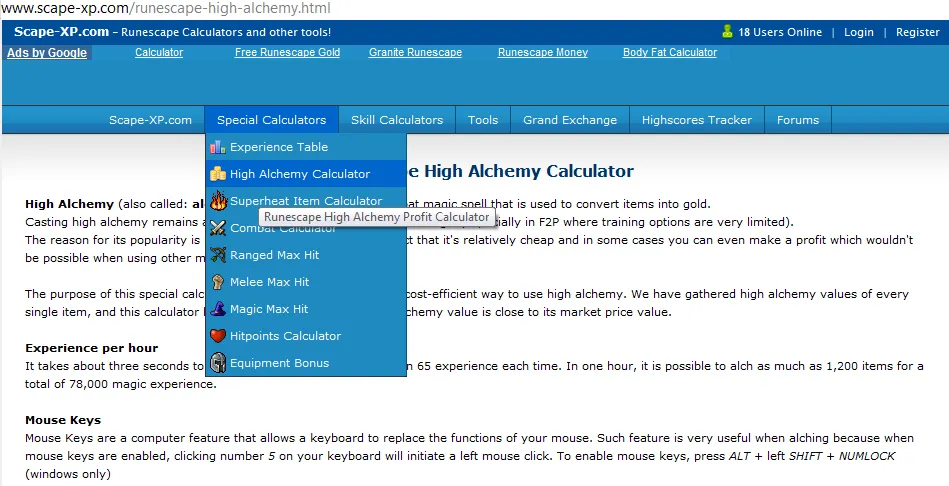 OSRS High Alch Calc: Maximize Profits and Magic XP in Old School RuneScape
