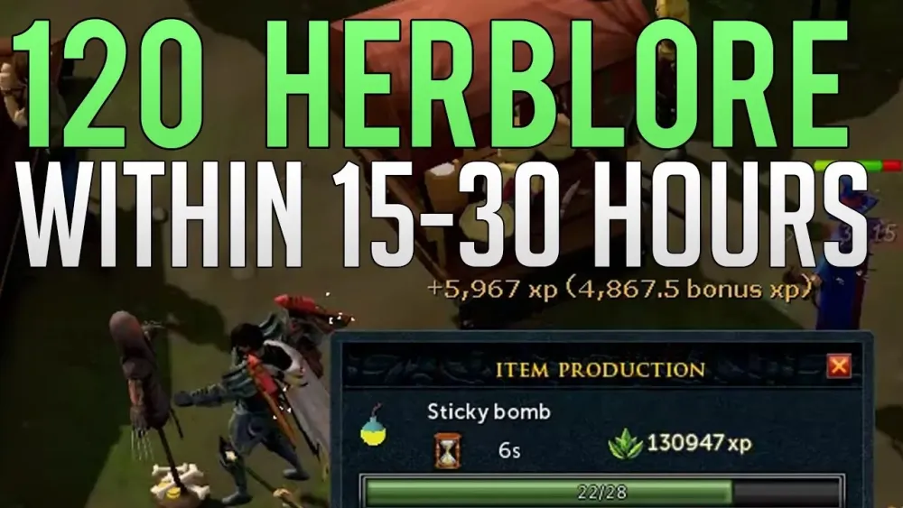 Amazing Herblore training methods  3 Million base XP  YouTube