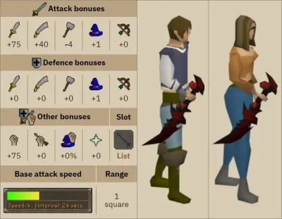 OSRS Stab Weapons Ranked Best to Worst