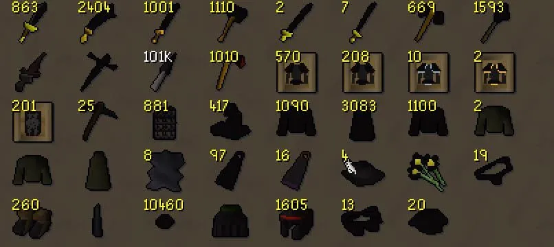 black item collection update  rBankTabs