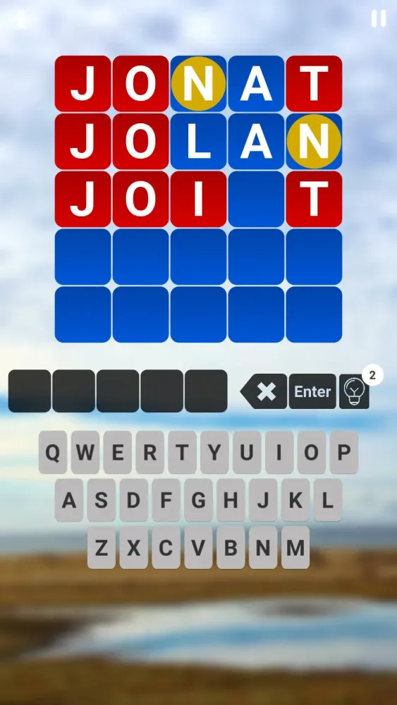 Word Game Guess the 5 letter word