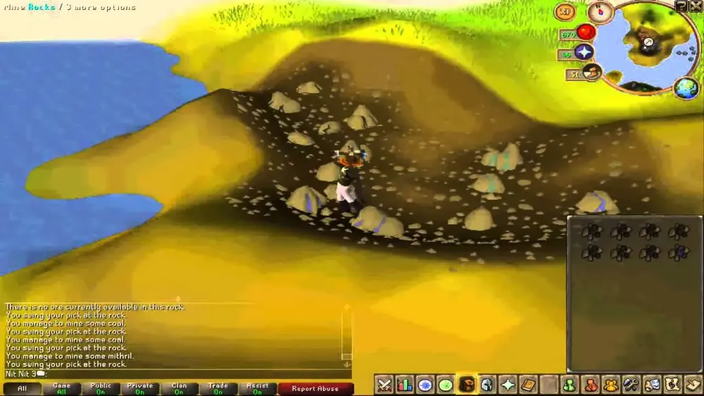 Best Mining Place on Runescape F2P  Admant Mithril Coal ore  YouTube