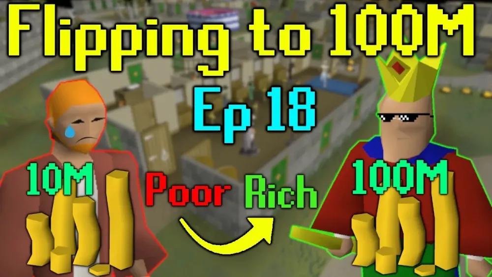 Flipping 10M to 100M  Ep18  OSRS Grand Exchange Flipping  Money 