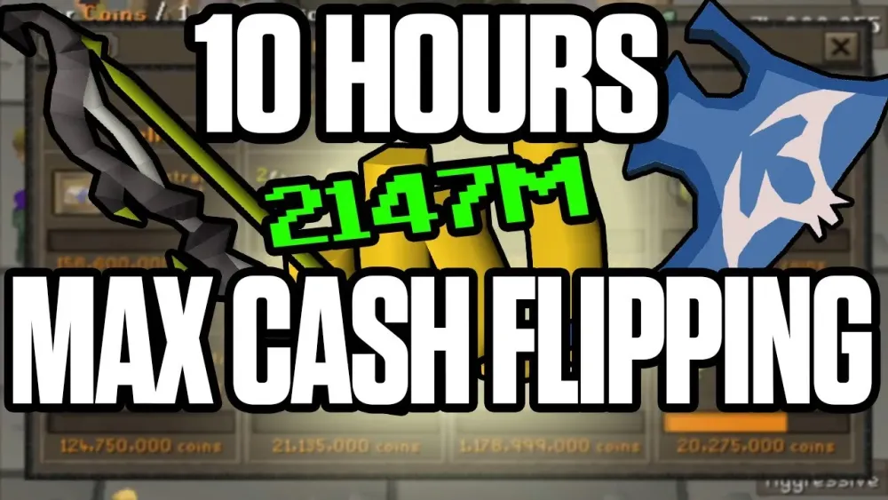 Max Cash Flipping for 10 Hours Grand Exchange Insane OSRS Challenge 