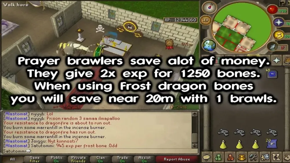 Best Bones to Use on Gilded Altar in OSRS for Fast Prayer XP