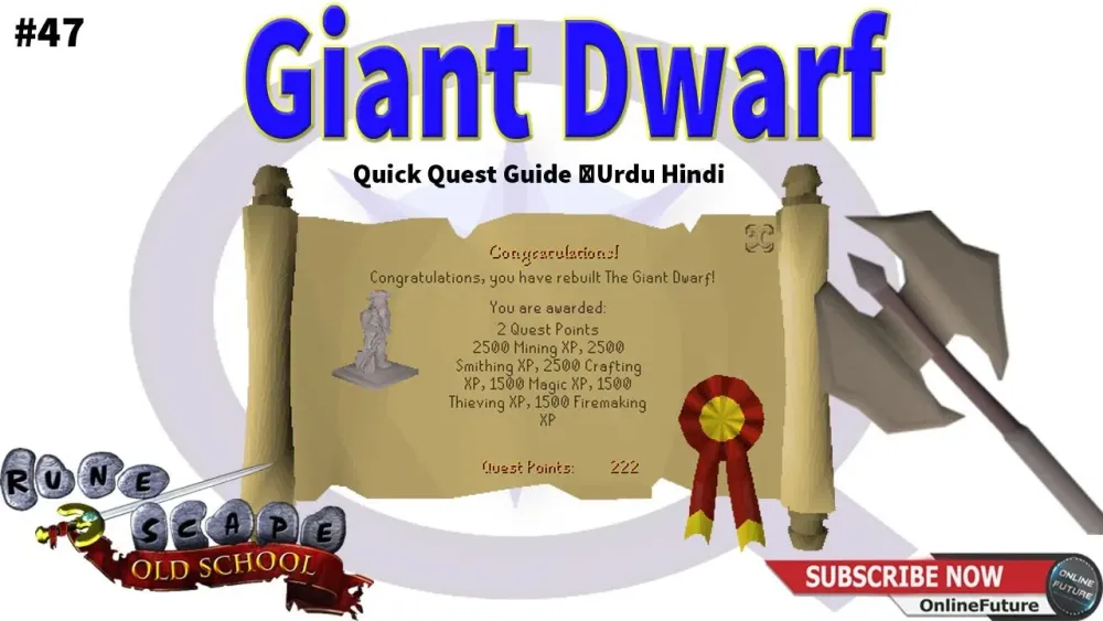 OSRSHow To Complete Giant Dwarf Quest 2020 Quick Quest Guide Urdu 