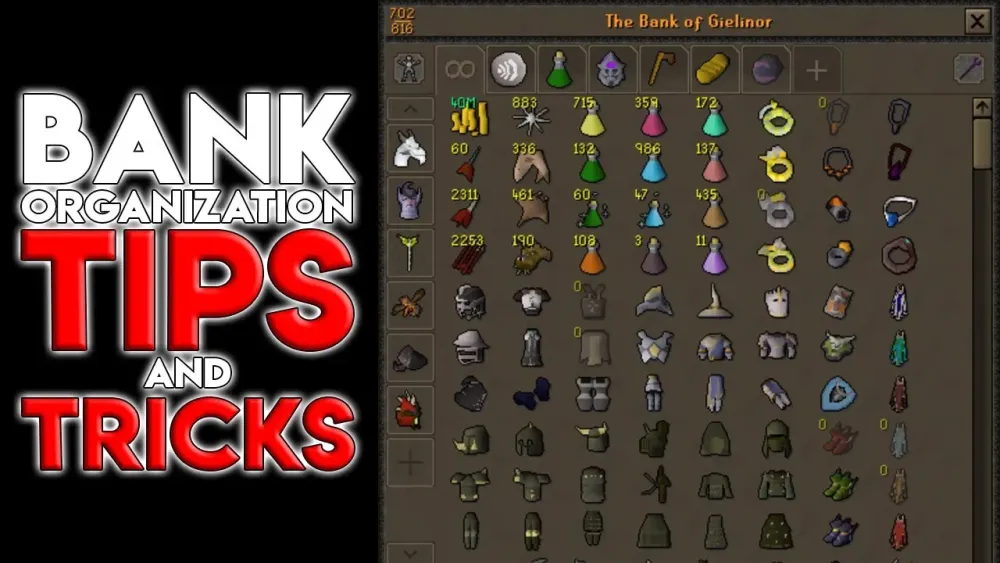 OSRS Bank Organization Tips and Tricks  Keep Your Bank CLEAN  YouTube