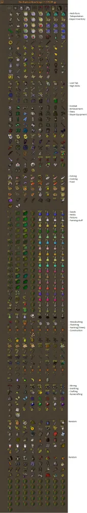 OSRS First try to organize my bank any tips  rBankTabs