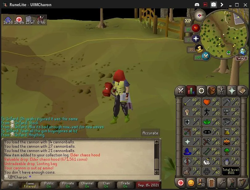 Elder chaos hood 10hp uim I know I just posted my 1500 total yesterday 