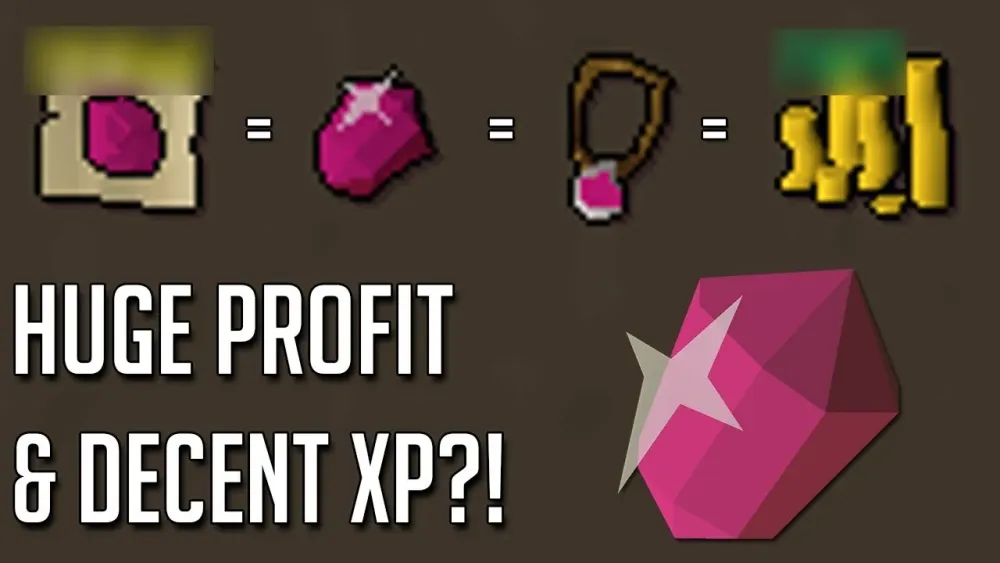Crafting Red Topaz For Huge PROFITXP OSRS  YouTube