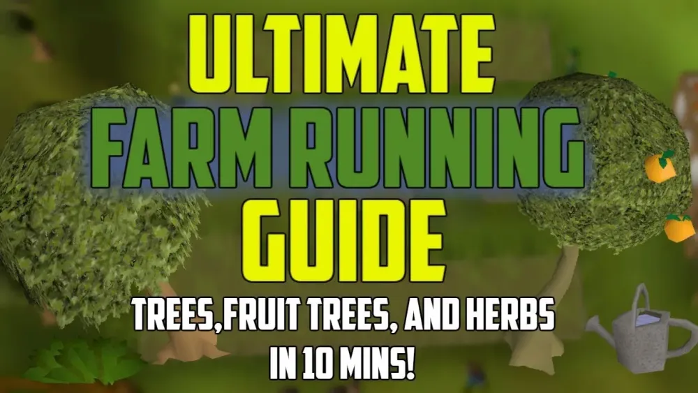 OSRS  Ultimate Farm Running Guide TreesFruit TreesHerbs IN 10 
