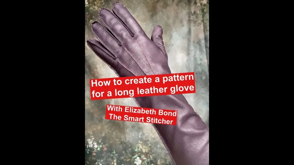 How to create a pattern for a long leather glove  YouTube