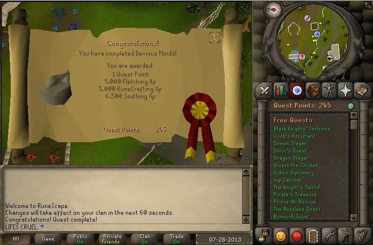 OSRS Quest Cape Finally  Single Achievements  Zybez RuneScape 