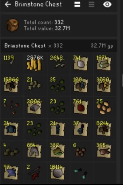 OSRS Brimstone Key Drop Table Guide