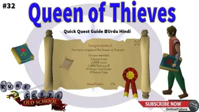 OSRS Queen of Thieves Quest Guide and Walkthrough