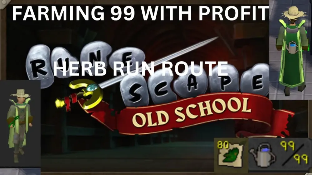 OSRS Farming 99 with Profit  Herb Run Route  YouTube