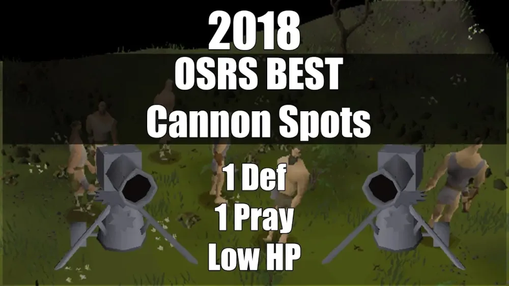 OSRS Best Cannon Spots for 1Def 1Pray Low HP Pures in 2018  YouTube