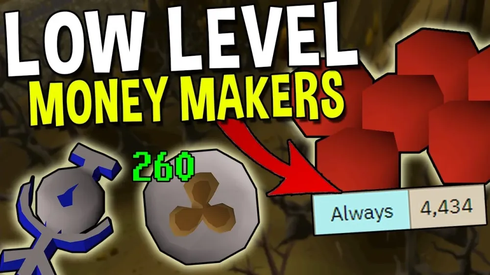 Top 5 Low Level Money Making Methods for New Accounts OSRS  YouTube