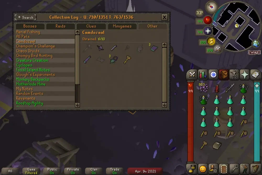 Camdozaal OSRS Collection Log Guide