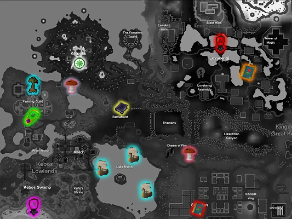 Fairy Ring Locations OSRS Map Ultimate Guide