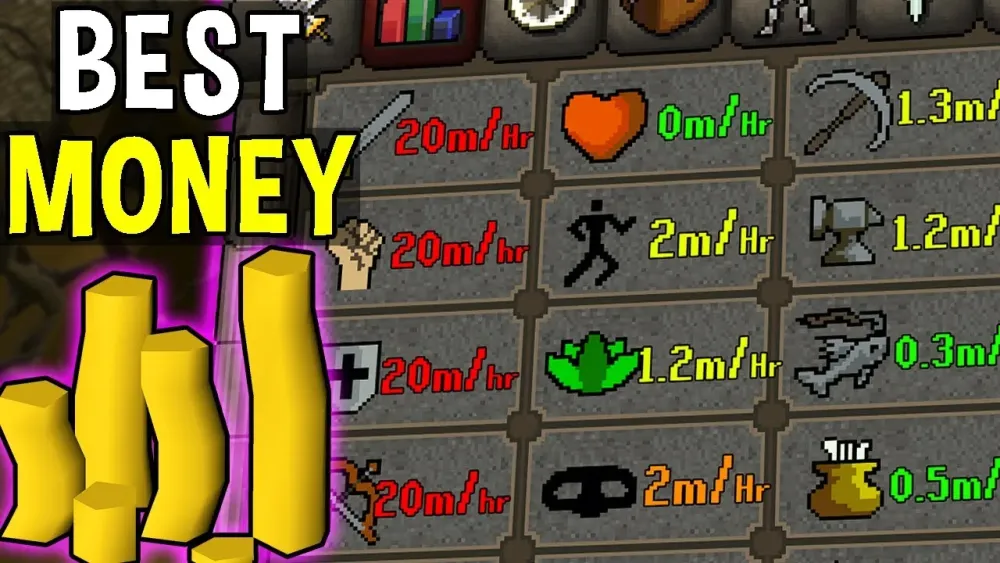 What is the Most Profitable Money Maker for Each Skill in OSRS  YouTube
