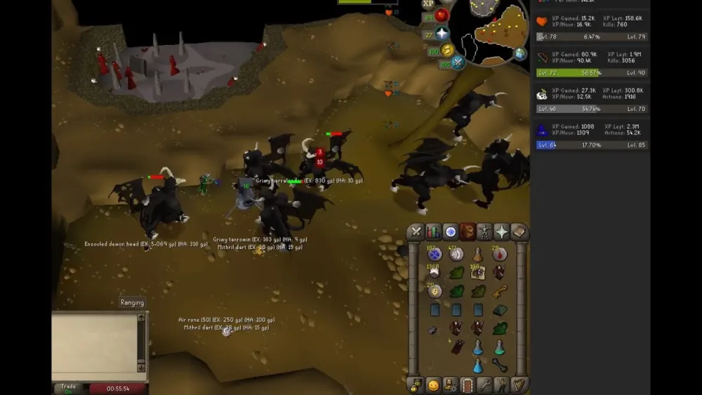 Best Range XP 90100k per hour  Black Demon Slayer Task OSRS  YouTube